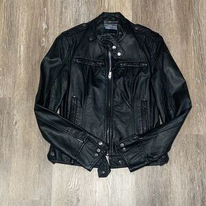 Black Rivet Women's Black Leather Jacket